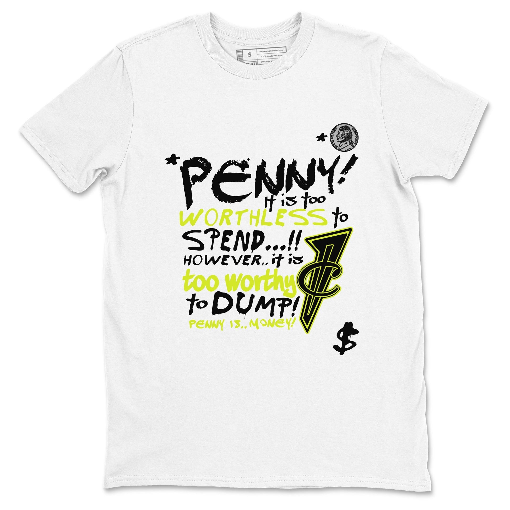 Penny Is Sneaker Tees - Air Foamposite One Black Volt