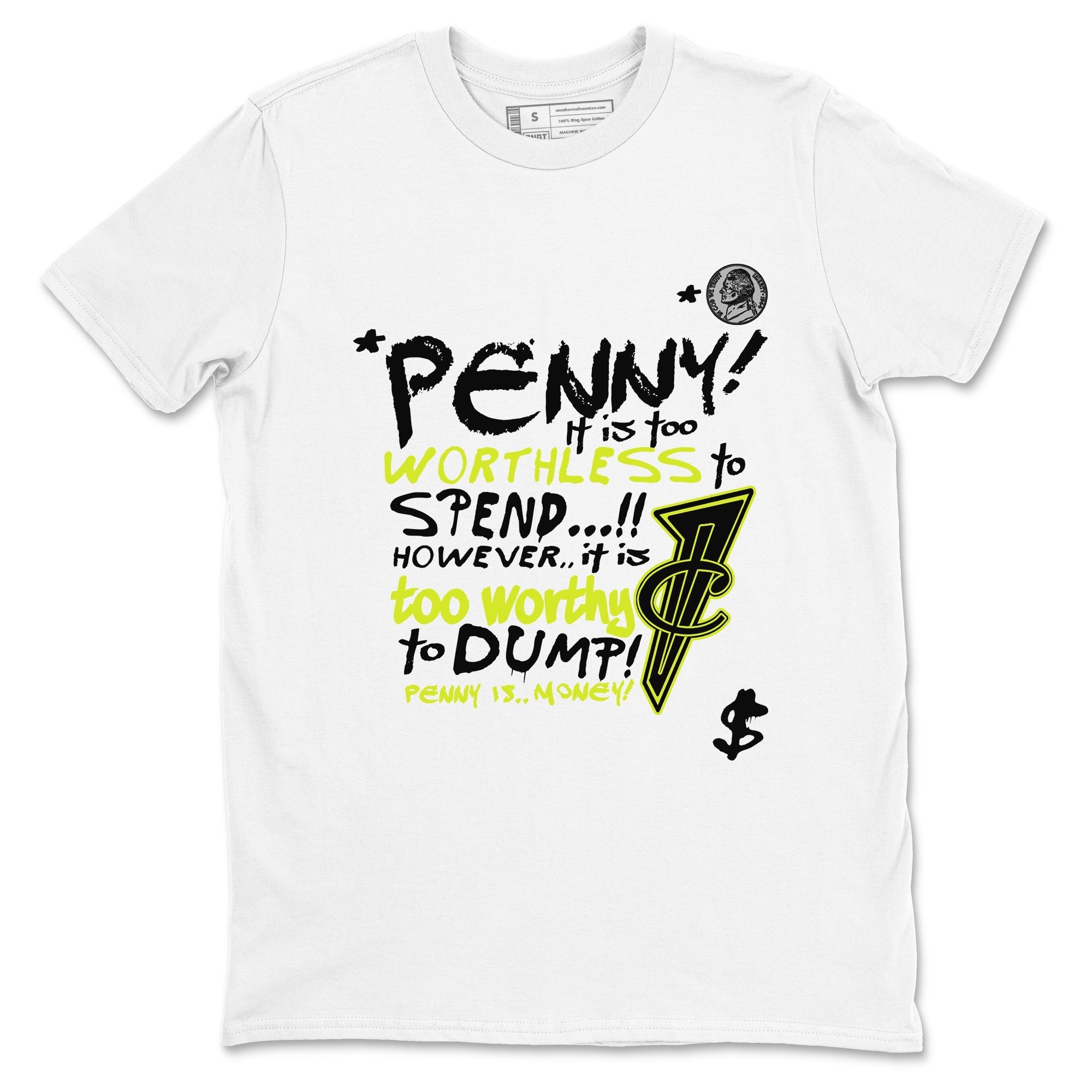 Penny Is Sneaker Tees - Air Foamposite One Black Volt