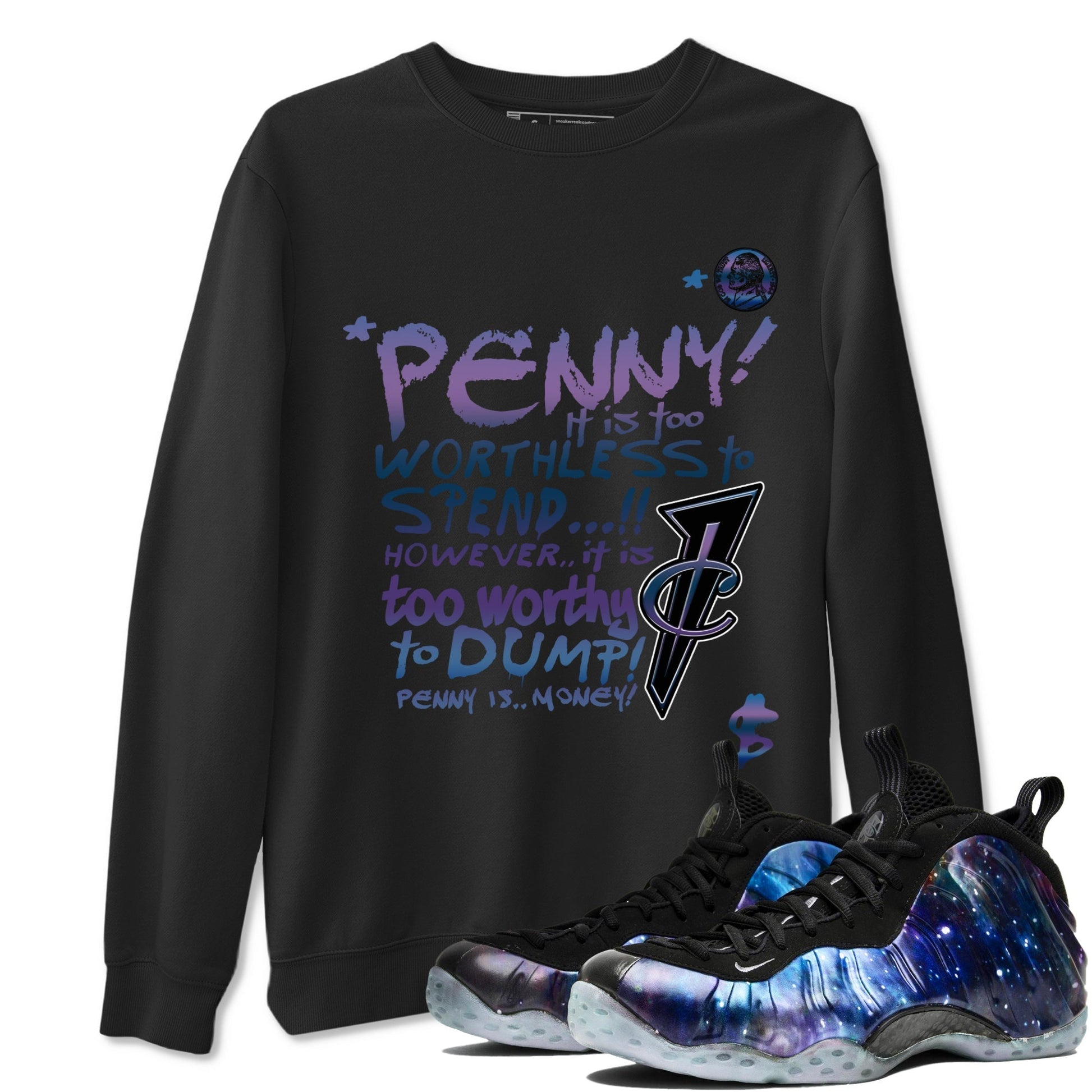 Penny Is Sneaker Tees - Air Foamposite One Galaxy