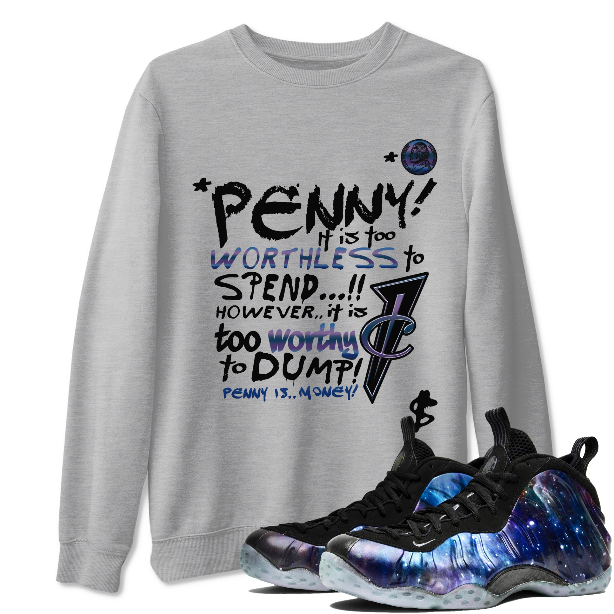 Penny Is Sneaker Tees - Air Foamposite One Galaxy