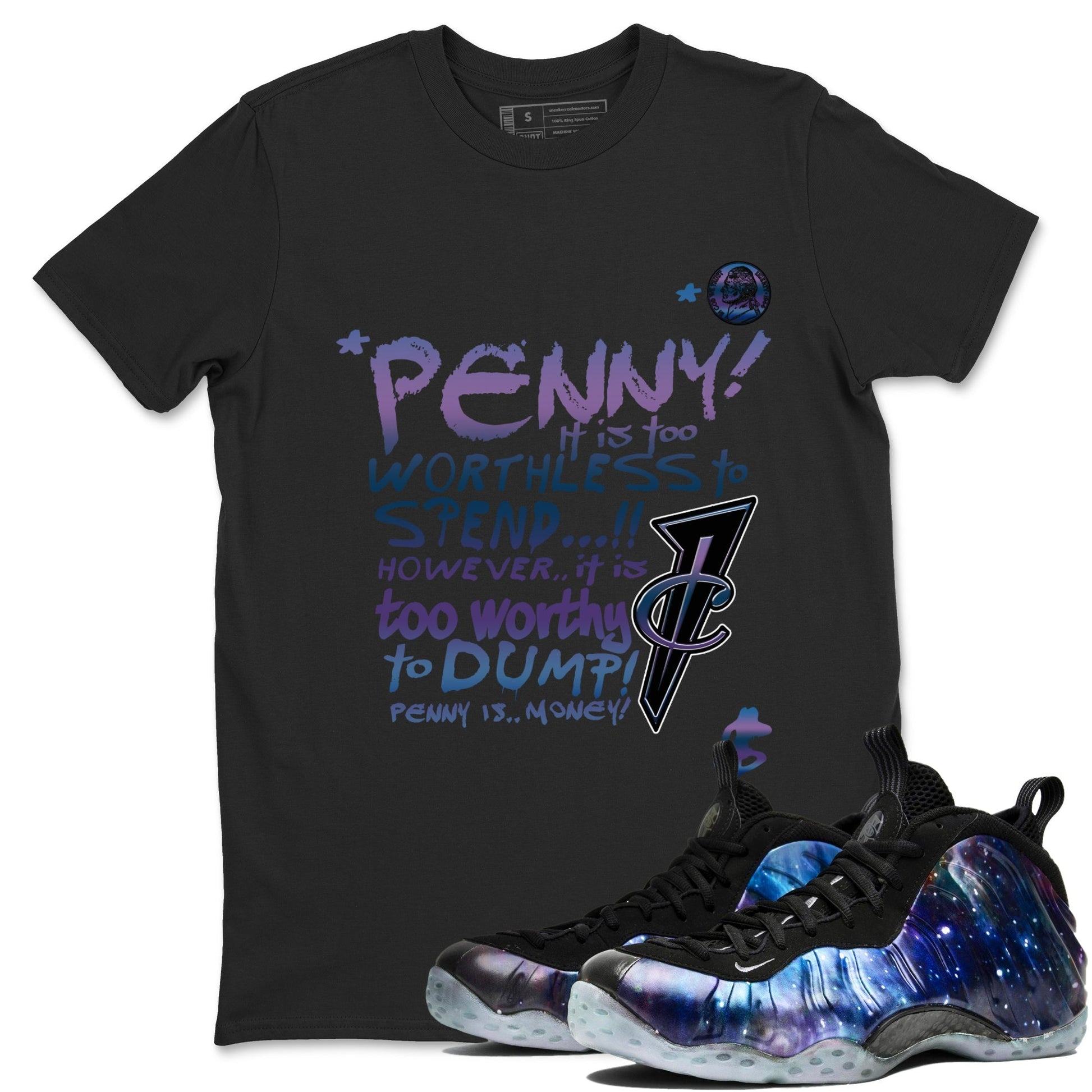 Penny Is Sneaker Tees - Air Foamposite One Galaxy