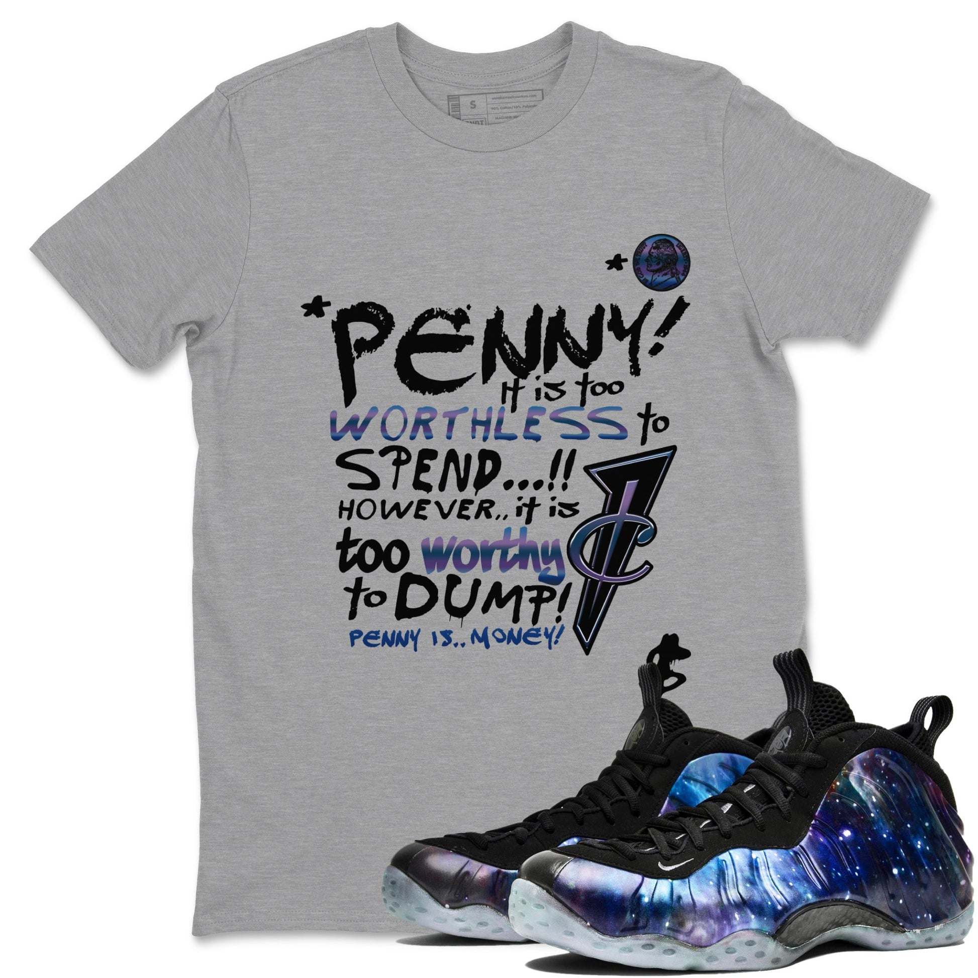 Penny Is Sneaker Tees - Air Foamposite One Galaxy