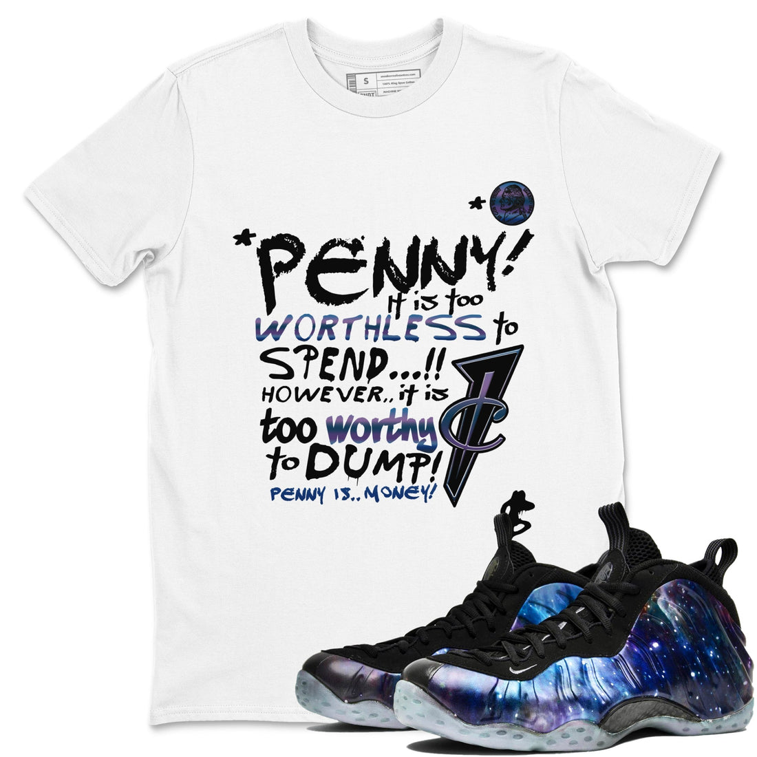 Penny Is Sneaker Tees - Air Foamposite One Galaxy