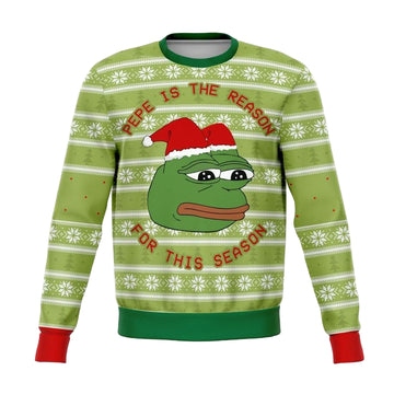 Pepe The Frog Dank Meme 2022 Design 3d Ugly Christmas Sweater ? Usalast