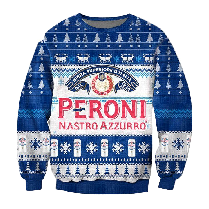 Peroni Nastro Azzurro Beer Ugly Christmas Sweater 2022 ? Usalast
