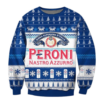 Peroni Nastro Azzurro Beer Ugly Christmas Sweater 2022 ? Usalast
