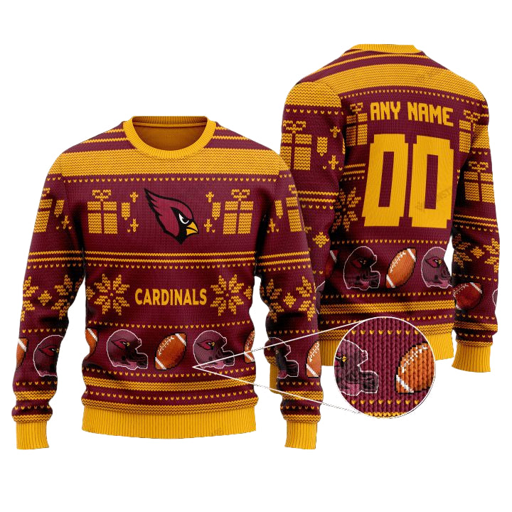 Personalized Arizona Cardinals Nfl Custom Christmas Sweater ? Usalast