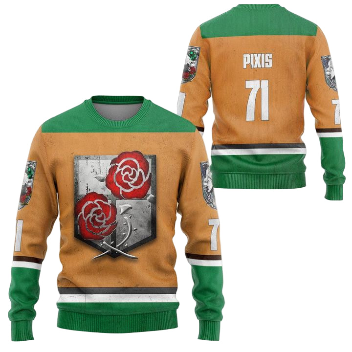 Personalized Attack On Titan The Stationary Guard Ugly Christmas Sweater ? Usalast