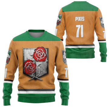 Personalized Attack On Titan The Stationary Guard Ugly Christmas Sweater ? Usalast
