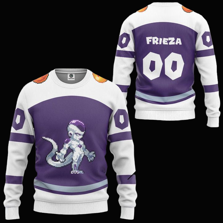 Personalized Dragon Ball Z Pixel Frieza Ugly Christmas Sweater ? Usalast