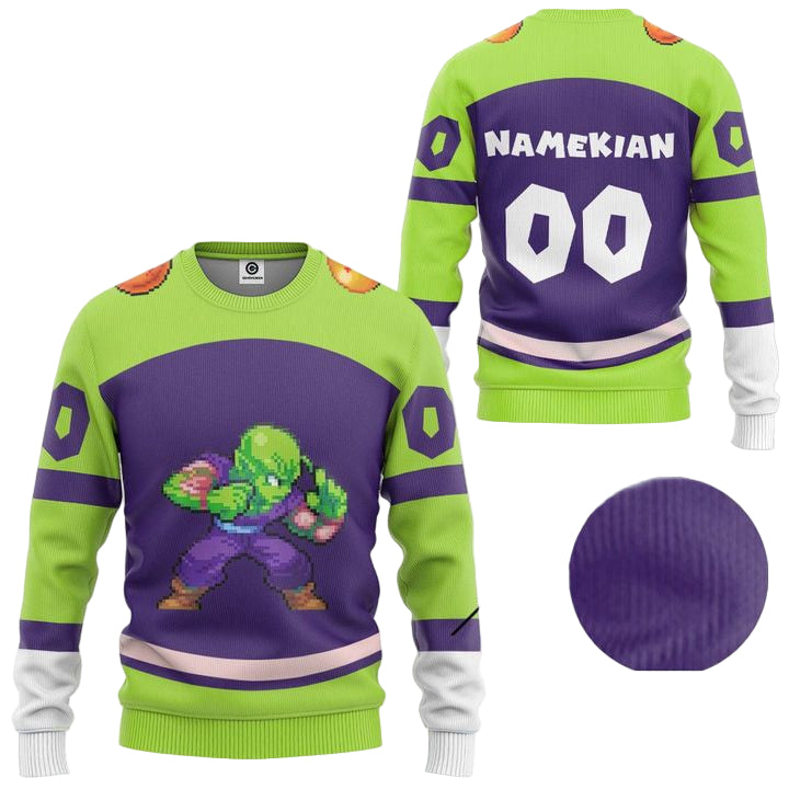 Personalized Dragon Ball Z Pixel Piccolo Ugly Christmas Sweater ? Usalast