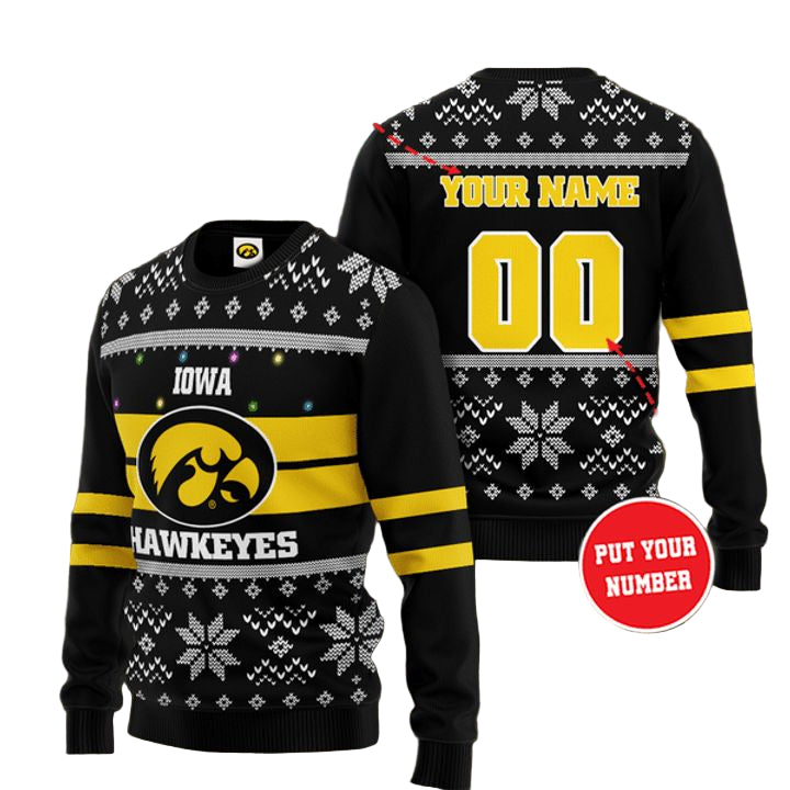 Personalized Iowa Hawkeyes Christmas Sweater ? Usalast