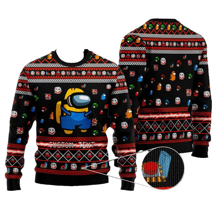 Personalized Minion Among Us Custom Christmas Sweater ? Usalast