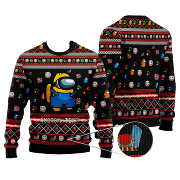 Personalized Minion Among Us Custom Christmas Sweater ? Usalast