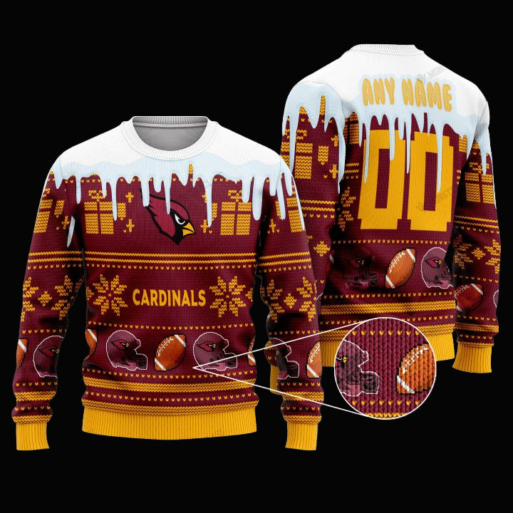 Personalized Nfl Arizona Cardinals Custom Christmas Sweater ? Usalast