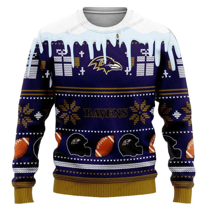 Personalized Nfl Baltimore Ravens Custom Christmas Sweater ? Usalast