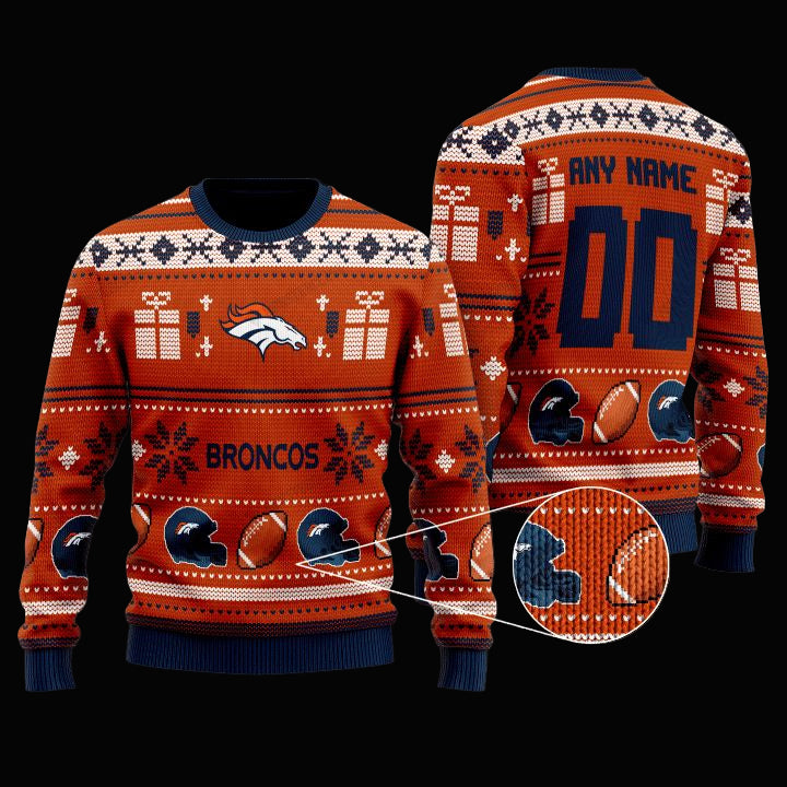 Personalized Nfl Denver Broncos Custom Christmas Sweater ? Usalast