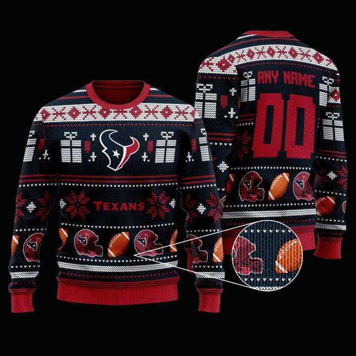 Personalized Nfl Houston Texans Custom Christmas Sweater ? Usalast