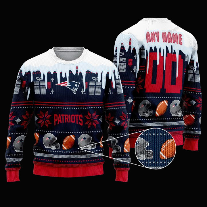 Personalized Nfl New England Patriots Custom Christmas Sweater ? Usalast