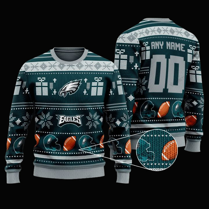 Personalized Nfl Philadelphia Eagles Custom Christmas Sweater ? Usalast