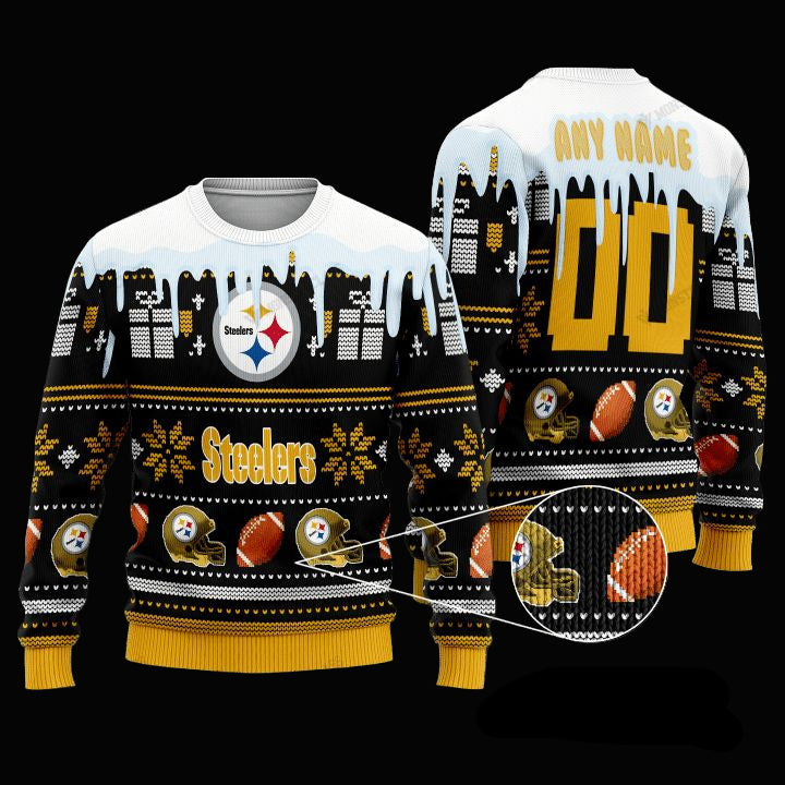 Personalized Nfl Pittsburgh Steelers Custom Christmas Sweater ? Usalast