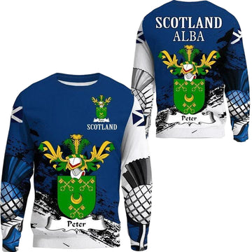 Peter Scottish Family Crest Scotland Special Sweater A7 ? Usalast