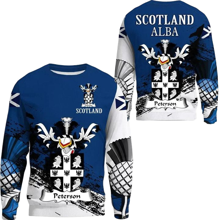 Peterson Scottish Family Crest Scotland Special Sweater A7 ? Usalast