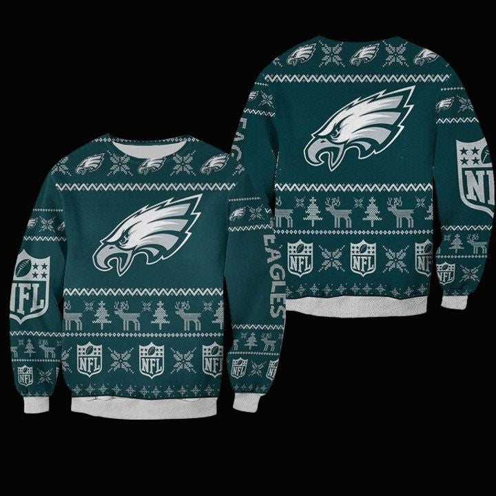 Philadelphia Eagles Ugly Sweater Christmas 3D Sweater ? Usalast