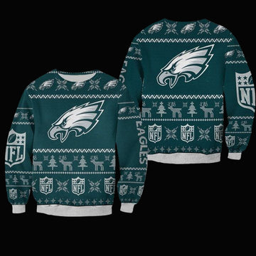 Philadelphia Eagles Ugly Sweater Christmas 3D Sweater ? Usalast
