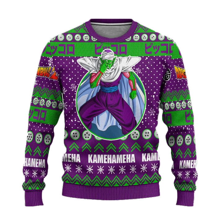 Piccolo Anime Ugly Christmas Sweater Dragon Ball Z Xmas Gift ? Usalast