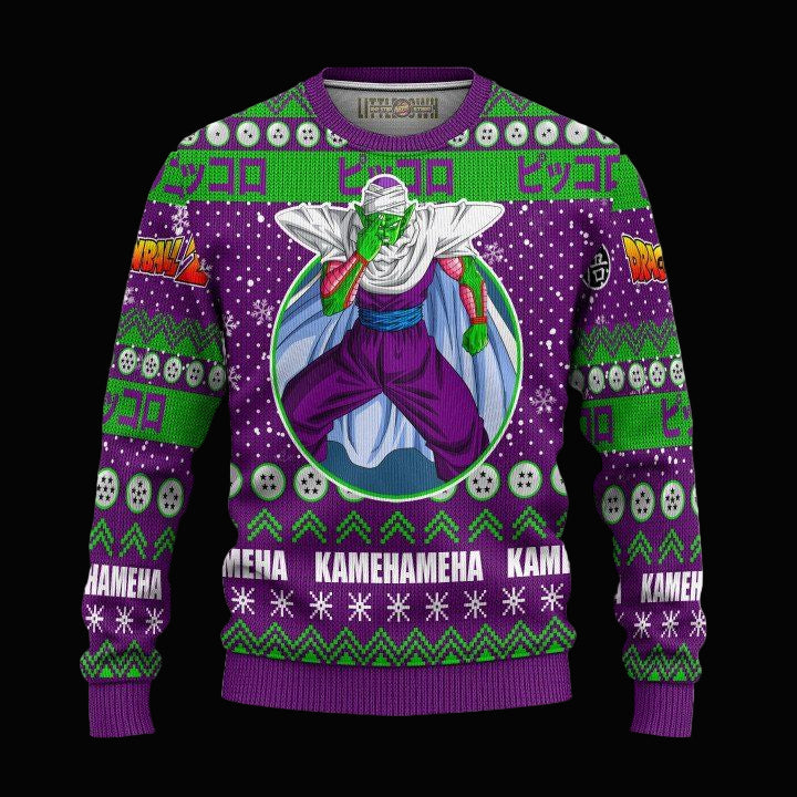 Piccolo Ugly Christmas Sweater And 3D Hoodie Dragon Ball Z Xmas Gift ? Usalast