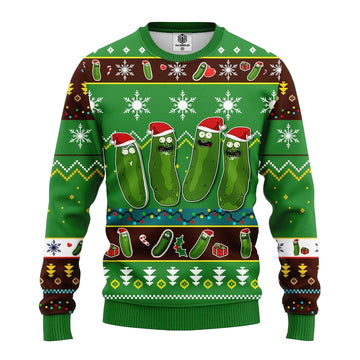 Pickle Rick Rick And Morty Ugly Christmas Sweater Green 1 Amazing Gift Idea Thanksgiving Gift ? Usalast