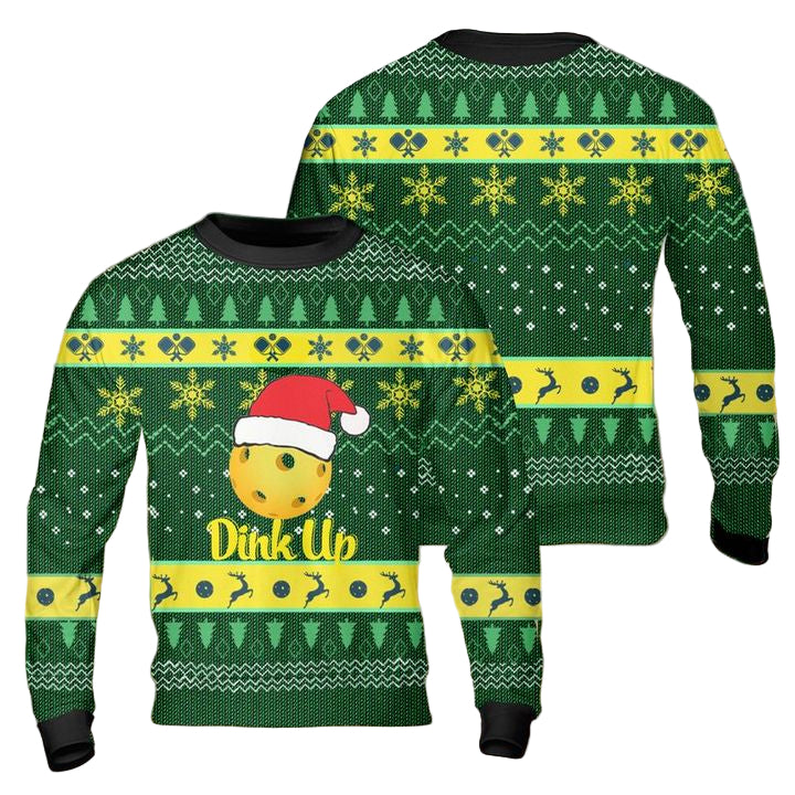 Pickleball Dink Up Christmas AOP Sweater ? Usalast