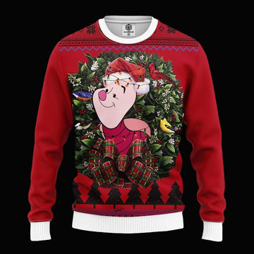 Piglet Winnie The Pooh Noel Mc Ugly Christmas Sweater Thanksgiving Gift ? Usalast