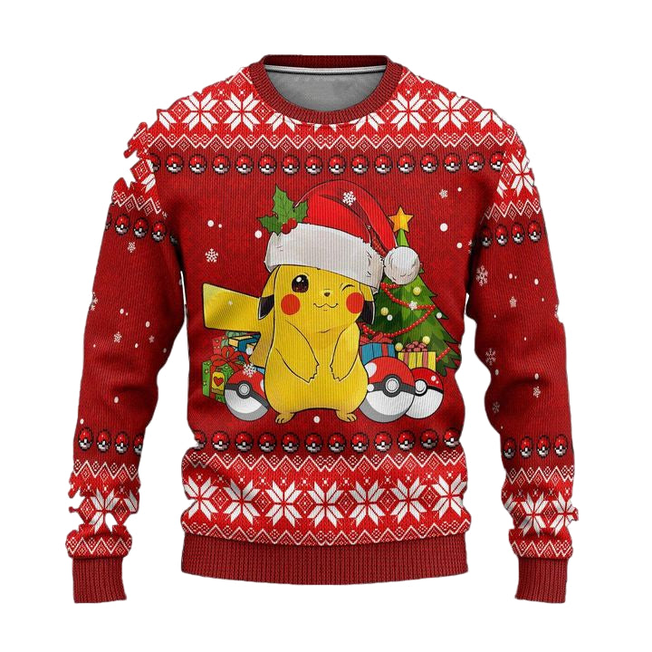 Pikachu Pokemon Anime Ugly Christmas Sweater ? Usalast