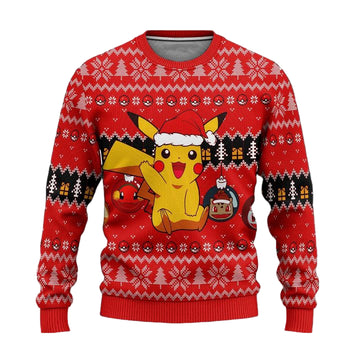 Pikachu Pokemon Ugly Christmas Sweater Anime Xmas Gift ? Usalast