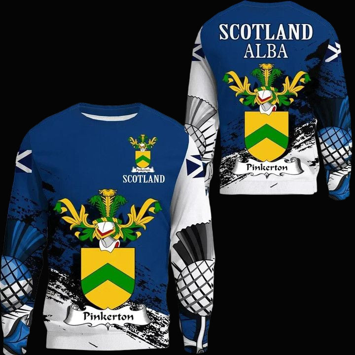 Pinkerton Scottish Family Crest Scotland Special Sweater A7 ? Usalast