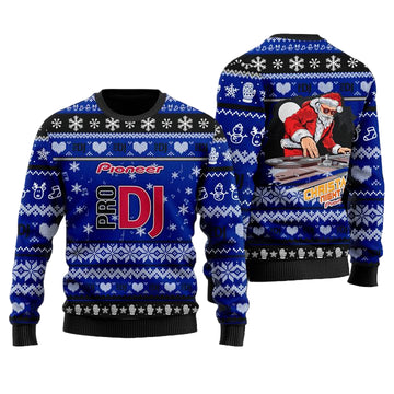 Pioneer DJ Blue 3D Faux Wool Ugly Sweater ? Usalast