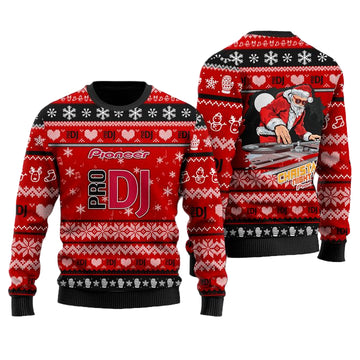 Pioneer DJ Red 3D Faux Wool Ugly Sweater ? Usalast