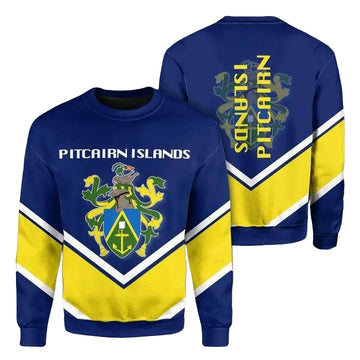 Pitcairn Islands Coat Of Arms Sweater Lucian Style J5W ? Usalast