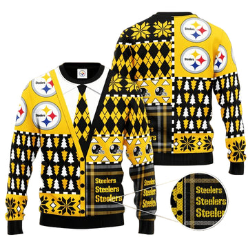 Pittsburgh Steelers Gilet Caravet Christmas Ugly Sweater ? Usalast