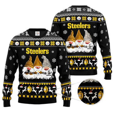 Pittsburgh Steelers Gnome De Noel Christmas Ugly Sweater ? Usalast