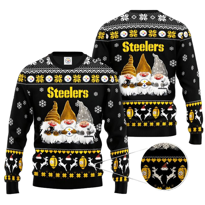 Pittsburgh Steelers Gnome De Noel Christmas Ugly Sweater ? Usalast