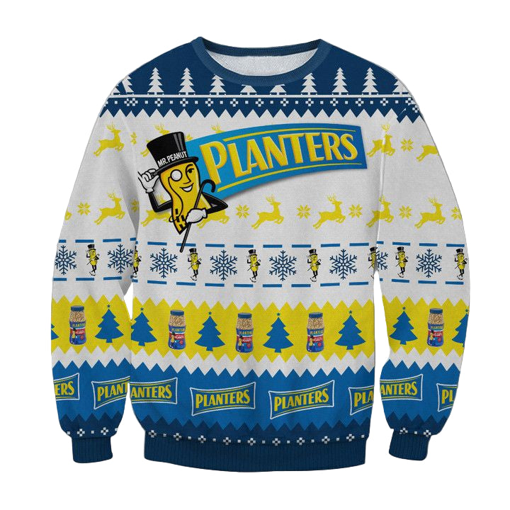 Planters Nut & Chocolate Ugly Christmas Sweater 2022 ? Usalast