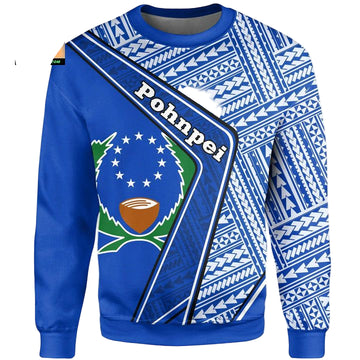Pohnpei Sweater ? Polynesian Coat Of Arms A224 ? Usalast