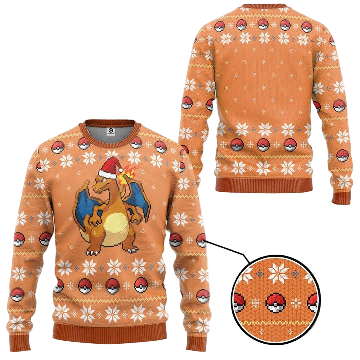 Pokemon Blaze Charizard Christmas Sweater ? Usalast