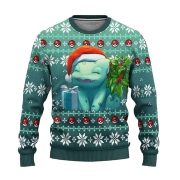 Pokemon Bulbasaur Anime Ugly Christmas Sweater Xmas Gift ? Usalast