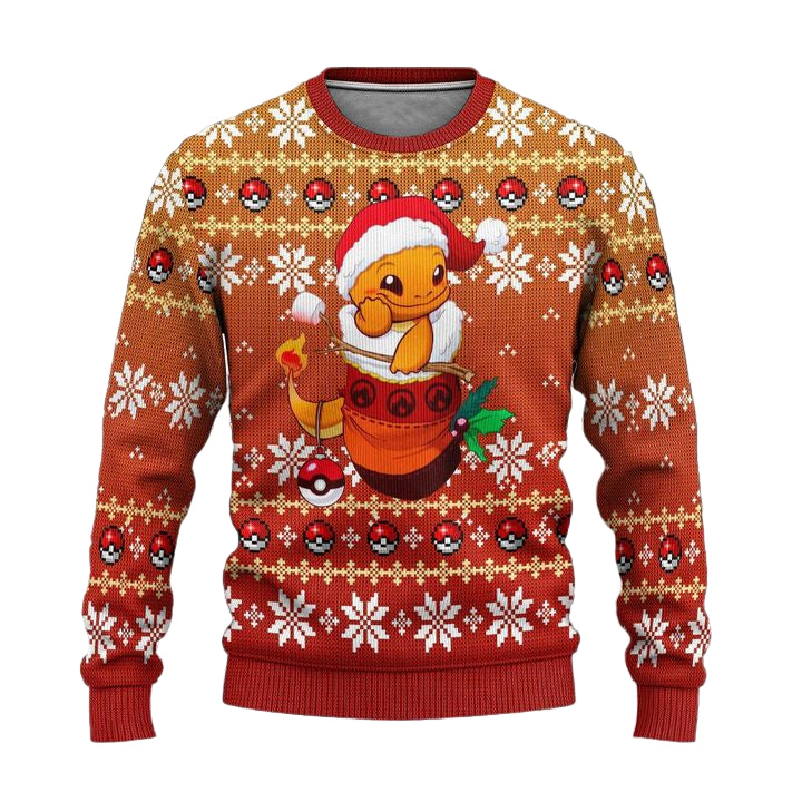 Pokemon Charizard Anime Ugly Christmas Sweater Xmas Gift ? Usalast