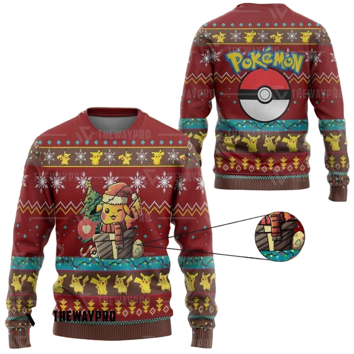 Pokemon Electric Gift Christmas Christmas Sweater ? Usalast