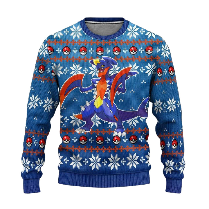Pokemon Garchomp Anime Ugly Christmas Sweater Xmas Gift ? Usalast